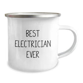 Funny Electrician Gifts from Friends for Electrician Graduation with Camping Mug - Best Electrician Ever Quote - Image 2